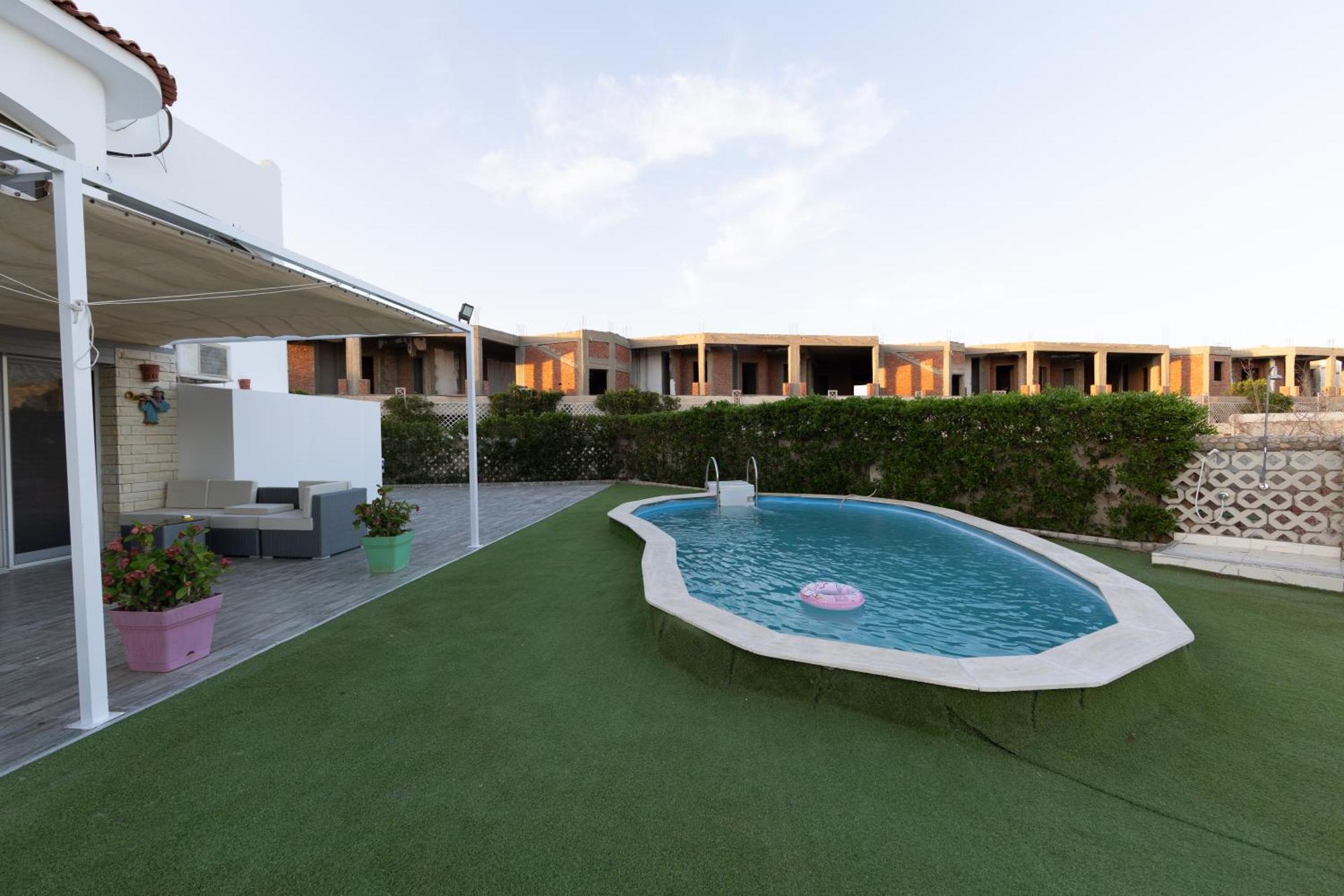 Aden Beach - Sea View Room With Beach Access In Villa Hurghada Eksteriør bilde